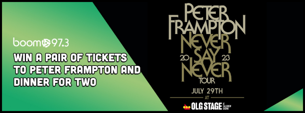 Win a Pair of tickets to Peter Frampton & Dinner for two